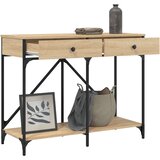  Konzolni stol boja hrasta 100 x 39 x 78,5 cm konstruirano drvo | shoptok.hr