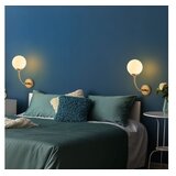 Opviq Zidna lampa Sferis-15030, 15x26x35cm, IP20, Zlatno-bijela boja | Eponuda.ba