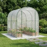 Staklenik s okvirom 160 x 200 x 192 5 cm PVC *Transparent*an - 200 cm