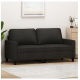 vidaXL Dvosjed od tkanine crni 140 cm Cijene