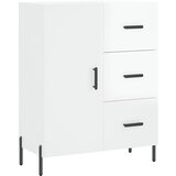 The Living Store Komoda visok sijaj bela 69,5x34x90 cm inženirski les - Komoda, (21503269) | Shoptok.si