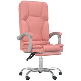 vidaXL Masažni pisarniški stol roza umetno usnje, (21378283) | Shoptok.si