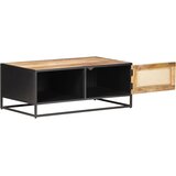  Stolić za kavu 90x50x35 cm grubo drvo manga i prirodna trska | shoptok.hr