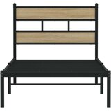 vidaXL Metalni okvir kreveta bez madraca boja hrasta sonome 80x200 cm | shoptok.hr