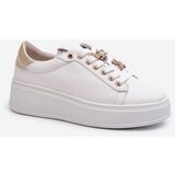 S. BARSKI Women's Leather Platform Sneakers with Decorative Buttons D&A | Shoptok.si