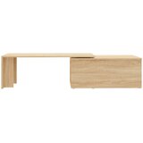  Stolić za kavu boja hrasta 150 x 50 x 35 cm konstruirano drvo | shoptok.hr