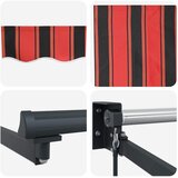 Ručna zlačivna tenda s LED diodama 4,5 × 3 m | shoptok.hr