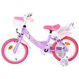Volare dječji bicikl Unicorn 14″ ljubičaste boje, s dvije ručne kočnice | shoptok.hr