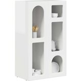  Strani šal Visok sijaj bela 59 x 35 x 100,5 cm Konstruiran les, (5000107735) | Shoptok.si