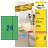Avery Zweckform Etikete za označevanje, zelene 70 x 37 mm - 3450 Cene