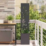 vidaXL Zaslon za zasebnost v vrtu Črna 32 x 140 cm Mnogi jeklo | Shoptok.si