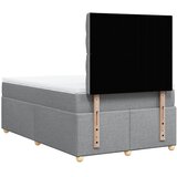  Krevet s oprugama i madracem svjetlosivi 120x190 cm od tkanine | shoptok.hr