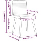  Jedilni stoli 4 kosi taupe blago, (21822269) | Shoptok.si