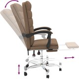  Uredski naslonjač od tkanine smeđi | Eponuda.com