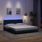  Posteljni okvir brez vzmetnice moder 180x200 cm blago | Shoptok.si