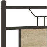  Posteljni okvir brez vzmetnice hrast 150x200 cm inženirski les, (21829222) | Shoptok.si