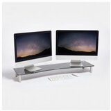 Vonhaus steklen podstavek za monitor XL črn - 3000294 Cene