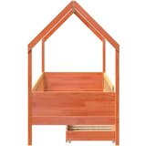vidaXL Otroški posteljni okvir s predali 90x200 cm trdna borovina, (21322252) | Shoptok.si