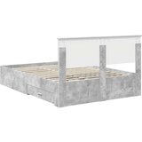  Konstrukcija postelje z vzglavjem Betonsko siva 140 x 200 cm, (5000103364) | Shoptok.si