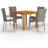  5-dijelni vrtni blagovaonski set sivi | shoptok.hr