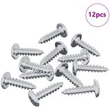 vidaXL Vijak 12 pcs srebrna M4 x 16 mm Jeklo, (5000163885) | Shoptok.si