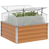  Vrtni saksija s staklenikom Svijetlosmeđa 100 x 100 x 77 cm | Eponuda.com