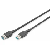podaljšek USB 3.0 A-A 1,8m črn, (21382468)