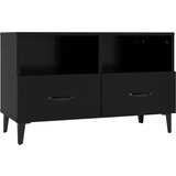 TV omarica črna 80x36x50 cm inženirski les, (20730582) | Shoptok.si