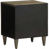 vidaXL Nočne omarice 2 kosa svetlo siva 40x33x46 cm masivni les Mango | Shoptok.si