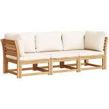 Maison Chic Seti vrtnega pohištva - Vrtna garnitura - Vrtni pohištvo set 3-delna z blazinami trden akacijev les, (21809149) | Shoptok.si