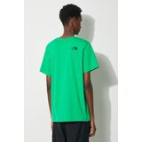 The North Face Pamučna majica M S/S Fine Alpine Equipment Tee 3 za muškarce, boja: zelena, s tiskom, NF0A87U3PO81 | shoptok.hr