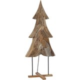 vidaXL Božično drevo z stojalom Rjava 180 cm Trdna tikovina, (5000066020) | Shoptok.si