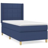 The Living Store Box spring postelja z vzmetnico moder 90x200 cm blago - Box Spring Postelja, (21503791) | Shoptok.si