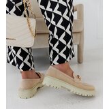 Gemre Beige Suede Loafers Elenor | Shoptok.si