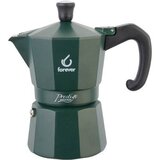 Forever kafetiera Miss Prestige Zelena, za 3 skodelice, aluminij, indukcija | Shoptok.si