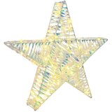 vidaXL 3D zvezda med 50 LED Toplo bela 55 x 52.5 x 9 cm PET | Shoptok.si