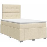  Boxspring krevet s madracem Krem 120 x 200 cm Tkanina | shoptok.hr