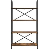 vidaXL Knjižna polica Dimljeni hrast 80 x 30 x 146 cm Konstruiran les | Shoptok.si