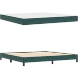  Boxspring krevet s madracem Tamnozelena 200 x 210 cm Baršun | shoptok.hr