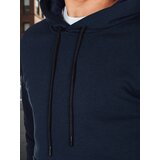 DStreet Bluza męska basic z kapturem granatowa | Shoptok.si