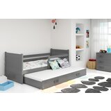 BestBed Postelja RICO z monostjo dodatnega leia-Grafit-Grafit | Shoptok.si