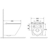 Geberit KOGEDSLINEWC01TD35KM S-Line WC školjka s kompletom Duofix 458.103.00.2 Delta35 | Shoptok.si