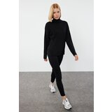 Trendyol Black Wide Fit Turtleneck Knitwear Bottom-Top Set | Shoptok.si