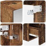  Set ormarića za kupaonicu 5 kom. Staro drvo Konstruirano drvo | shoptok.hr