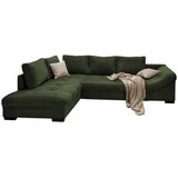 MID.YOU sedežna garnitura, rebrasti žamet temno zelena | Shoptok.si