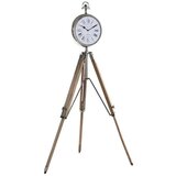  Galda pulkstenis DKD Home Decor 22 x 40 x 80 cm Prirodno Srebrna Aluminij Tronožac Drvo Manga tradicionalan | shoptok.hr