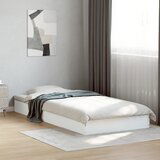 Maison Chic Posteljni okvir - Enojna postelja - Postelja za odrasle bel 75x190 cm inženirski les-J9957, (21772846) | Shoptok.si
