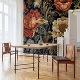  Foto tapeta - Tapestry Large Flowers Retro Floral Motif in Kilim Style 400x280 | shoptok.hr