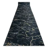 Tekač gumiran LOTUS GALACTIC 9523 Marmor črna / zlato pralna protizdrsna 100 100x810 cm, (5000170122)