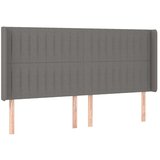  Box spring postelja z vzmetnico LED temno siva 200x200 cm blago, (20932482) | Shoptok.si